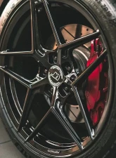 VR Forged D04 Wheel Set Ford Mustang S550 19x10 19x11 Gloss Black                                     - VRF-D04-S550-GBLK - Image 9
