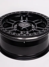 VR Forged D16 Beadlock Wheel Set of 4 Can-Am Maverick R 15x6.0 6x139.7 Matte Black                                     - VRF-D16B-MAVR-MBLK - Image 3