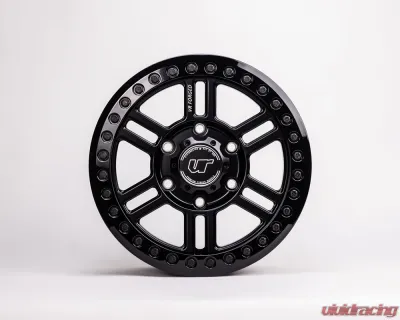 VR Forged D16 Beadlock Wheel Set of 4 Can-Am Maverick R 15x6.0 6x139.7 Matte Black - VRF-D16B-MAVR-MBLK