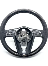 Bentley GT Speed | Bentayga 3 Spoke OEM Upgraded Customized Steering Wheel Carbon Silver Stitch Perf Grips                                     - VR-SW-149 - Image 3