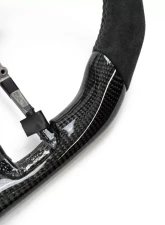 BMW M2 | M3 | M4 F Series OEM Upgraded Steering Wheel Carbon Fiber Alcantara Grips                                     - VR-BMW-F8X-STRWHL-MRN - Image 2