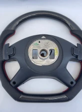 Mercedes G63 W463 OEM Upgraded Steering Wheel Gloss Carbon Red Stitching                                     - VR-G63-STRWHL-GCF - Image 8