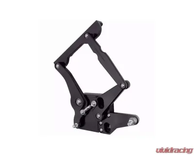 Ringbrothers Hood Hinge Kit - Solid Frame - Fiberglass - Black Ford Mustang 1965-1966 - 1011 BF