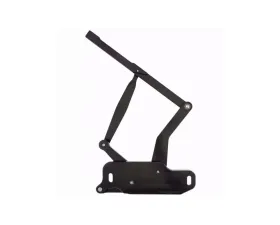Ringbrothers Hood Hinge Kit - Solid Frame - Steel - Black Chevrolet Nova 1966-1967