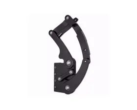 Ringbrothers Hood Hinge Kit - Solid Frame - Fiberglass - Black Chevrolet Tri-Five 1955-1956