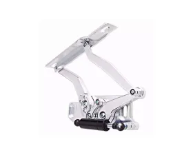 Ringbrothers Hood Hinge Kit - Solid Frame - Steel - Natural Pontiac GTO 1964-1965