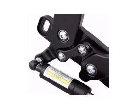 Ringbrothers Hood Hinge Kit - Solid Frame - Steel - Black Chevrolet Chevelle 1973-1977
