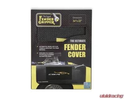 Fender Gripper Fender Cover w/ Car Logo 34 x 22 Inch Universal Fit Chevrolet Corvette C8 - FG2081