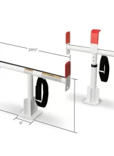 Weather Guard White Compact Full Aluminum Service Body Rack                                     - 1425-3 - Image 2
