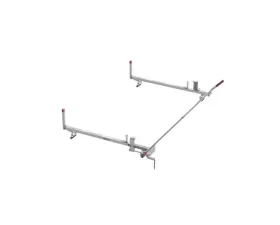Weather Guard 60 Inch White Compact Aluminum Passenger Side Quick Clamp Rack