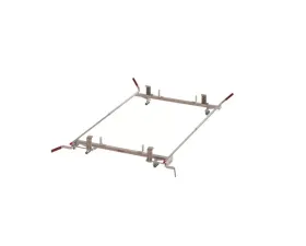 Weather Guard 60 Inch White Compact Aluminum Dual Side Quick Clamp Rack