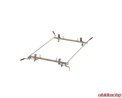 Weather Guard 60 Inch White Compact Aluminum Dual Side Quick Clamp Rack - 224-3-03