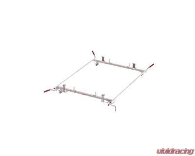 Weather Guard White 70 Inch Full Size Aluminum Dual Side Quick Clamp Rack - 234-3-03