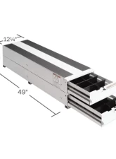 Weather Guard 49x12.25x12.25 Inch Stacked Itemizer Van Drawer Unit                                     - 326-3 - Image 2