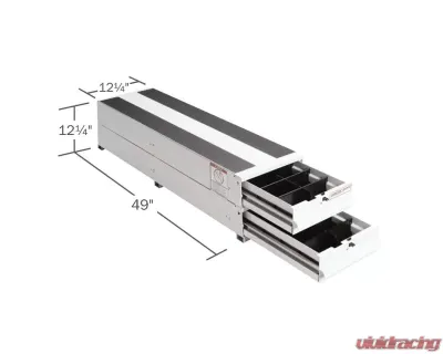 Weather Guard 49x12.25x12.25 Inch Stacked Itemizer Van Drawer Unit - 326-3