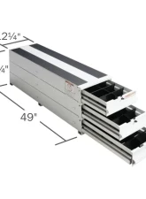Weather Guard 49x12.25x17.75 Inch Stacked Itemizer Van Drawer Unit                                     - 327-3 - Image 2