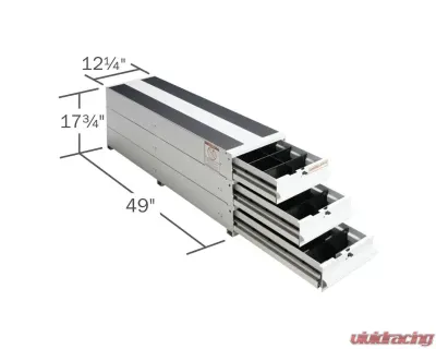 Weather Guard 49x12.25x17.75 Inch Stacked Itemizer Van Drawer Unit - 327-3