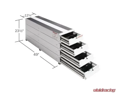 Weather Guard 49x12.25x23.5 Inch Stacked Itemizer Van Drawer Unit - 328-3