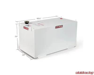 Weather Guard 100 Gallon White Steel Rectangle Transfer Tank - 358-3-02