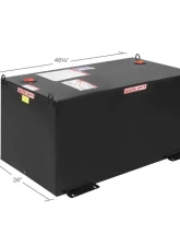 Weather Guard 100 Gallon Gloss Black Steel Rectangle Transfer Tank                                     - 358-5-02 - Image 2