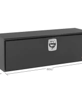 Weather Guard 11.2cu ft Gloss Black Steel Under Bed Box                                     - 560-5-02 - Image 2