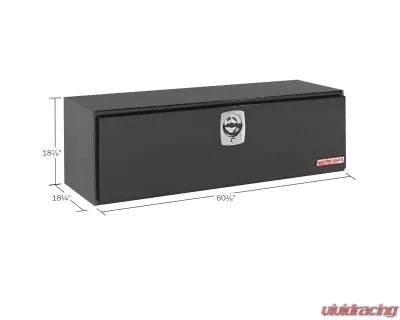 Weather Guard 11.2cu ft Gloss Black Steel Under Bed Box - 560-5-02