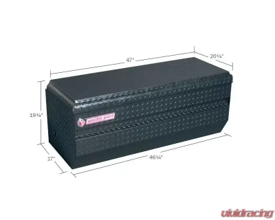 Weather Guard 10cu ft Gloss Black Full Compact Aluminum All-Purpose Chest - 674-5-01