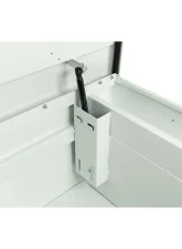 Weather Guard Saddle Box, Steel, Full Extra Wide, White, 15.5 cu ft                                     - 116-3-04 - Image 5