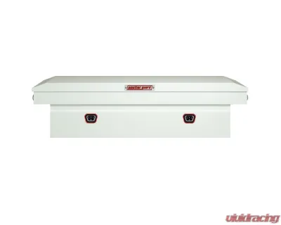 Weather Guard Saddle Box, Steel, Full Extra Wide, White, 15.5 cu ft - 116-3-04