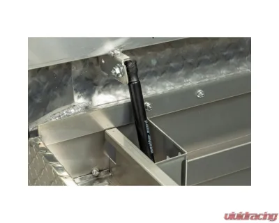 Weather Guard Saddle Box, Aluminum, Full Extra Wide, Clear, 15.5 cu ft - 117-0-04