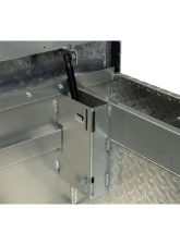 Weather Guard Saddle Box, Aluminum, Full Extra Wide, Clear, 15.5 cu ft                                     - 117-0-04 - Image 5