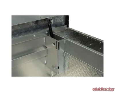 Weather Guard Saddle Box, Aluminum, Full Extra Wide, Clear, 15.5 cu ft - 117-0-04