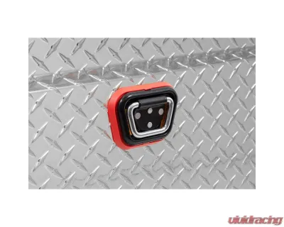 Weather Guard Saddle Box, Aluminum, Full Extra Wide, Clear, 15.5 cu ft - 117-0-04