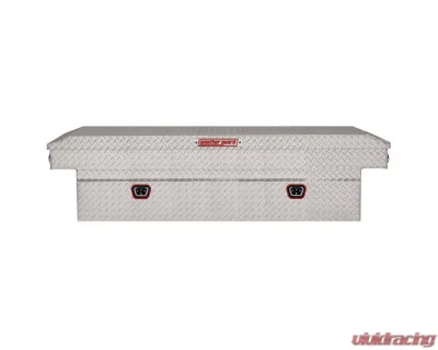 Weather Guard Saddle Box, Aluminum, Full Extra Wide, Clear, 15.5 cu ft - 117-0-04