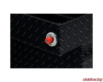 Weather Guard Saddle Box, Aluminum, Full Extra Wide, Gloss Black, 15.5 cu ft - 117-5-04