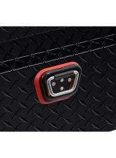 Weather Guard Saddle Box, Aluminum, Full Extra Wide, Gloss Black, 15.5 cu ft                                     - 117-5-04 - Image 9