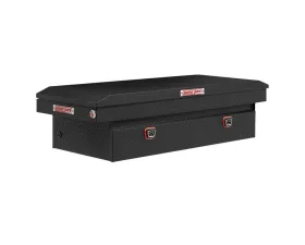 Weather Guard Saddle Box, Aluminum, Full Extra Wide, Textured Matte Black, 15.5 cu ft
