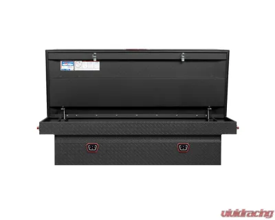 Weather Guard Saddle Box, Aluminum, Full Extra Wide, Textured Matte Black, 15.5 cu ft - 117-52-04