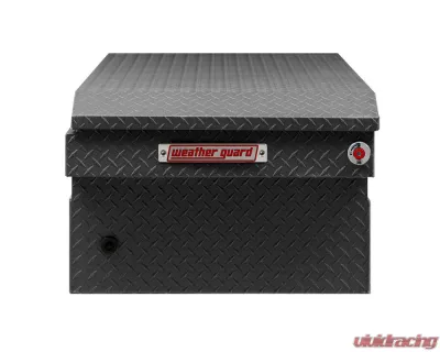 Weather Guard Saddle Box, Aluminum, Full Extra Wide, Textured Matte Black, 15.5 cu ft - 117-52-04
