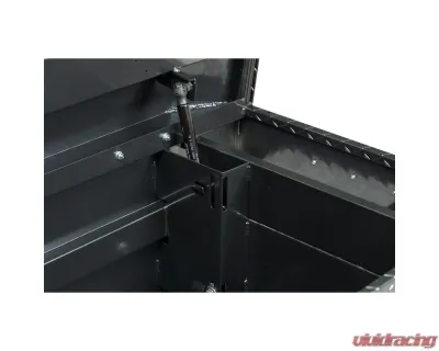 Weather Guard Saddle Box, Aluminum, Full Extra Wide, Gunmetal Gray, 15.5 cu ft - 117-6-04