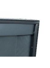 Weather Guard Saddle Box, Aluminum, Full Extra Wide, Gunmetal Gray, 15.5 cu ft                                     - 117-6-04 - Image 7