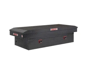 Weather Guard Saddle Box, Aluminum, Full Extra Wide, Gunmetal Gray, 15.5 cu ft