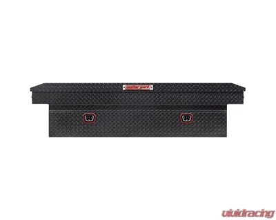 Weather Guard Saddle Box, Aluminum, Full Extra Wide, Gunmetal Gray, 15.5 cu ft - 117-6-04