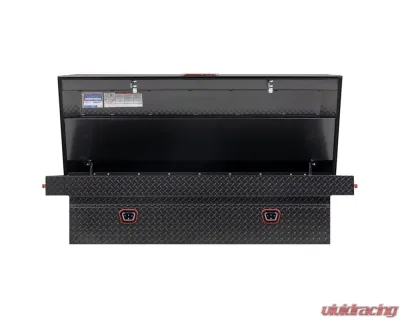 Weather Guard Saddle Box, Aluminum, Full Extra Wide, Gunmetal Gray, 15.5 cu ft - 117-6-04