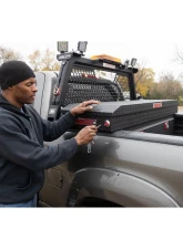 Weather Guard Saddle Box, Aluminum, Full Standard, Textured Matte Black, 11.0 cu ft                                     - 127-52-04 - Image 4