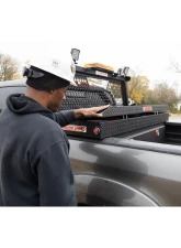 Weather Guard Saddle Box, Aluminum, Full Standard, Textured Matte Black, 11.0 cu ft                                     - 127-52-04 - Image 5