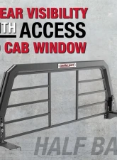 Weather Guard Half Bar Aluminum Headache Rack                                     - 11908-52-01 - Image 2