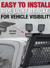 Weather Guard Half Bar Aluminum Headache Rack                                     - 11908-52-01 - Image 7