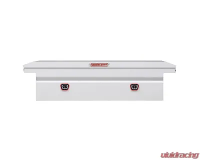 Weather Guard Saddle Box, Steel, Full Low Profile, White, 11.0 cu ft - 120-3-04