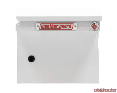 Weather Guard Saddle Box, Steel, Full Low Profile, White, 11.0 cu ft - 120-3-04